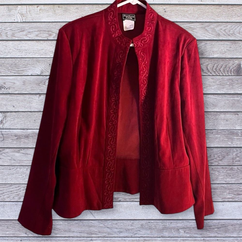 Southern Lady red blazer size 14